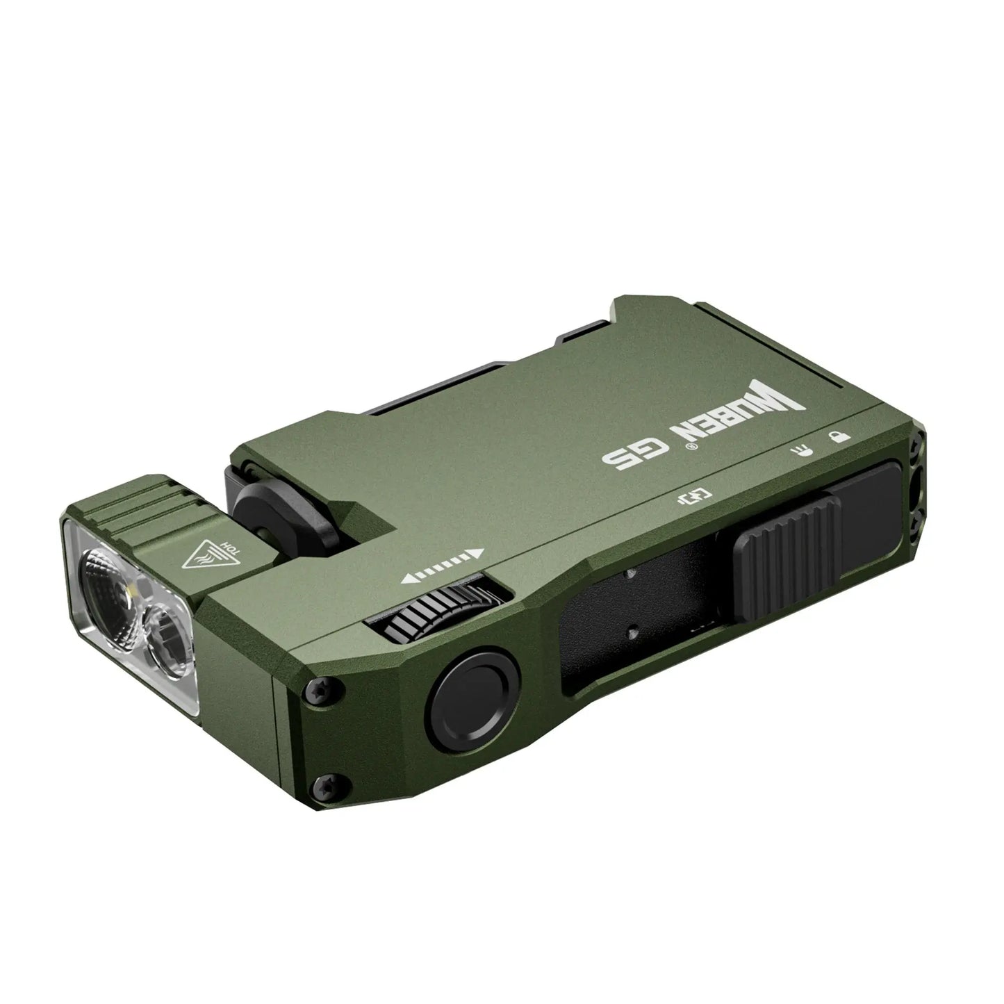 Rechargeable Mini EDC Flashlight, 400-Lumen USB-C Pocket Flashlight with RGB Light, 180° Rotating Head & Magnetic Clip for Camping, Work & Everyday Carry